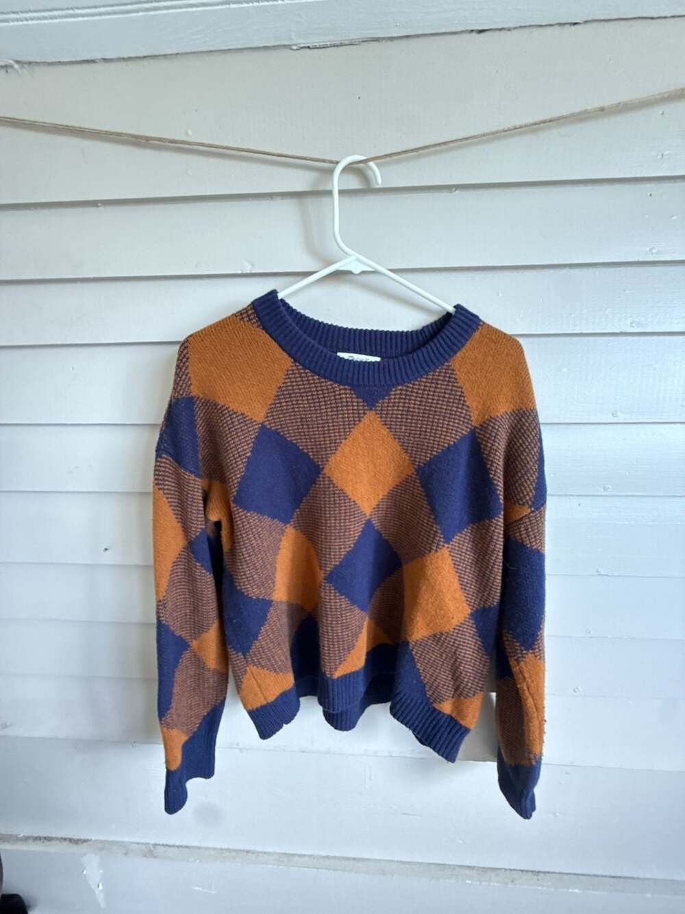 Perfect Cozy Fall 🍁 Sweater Madewell Plaid Sweater Size M